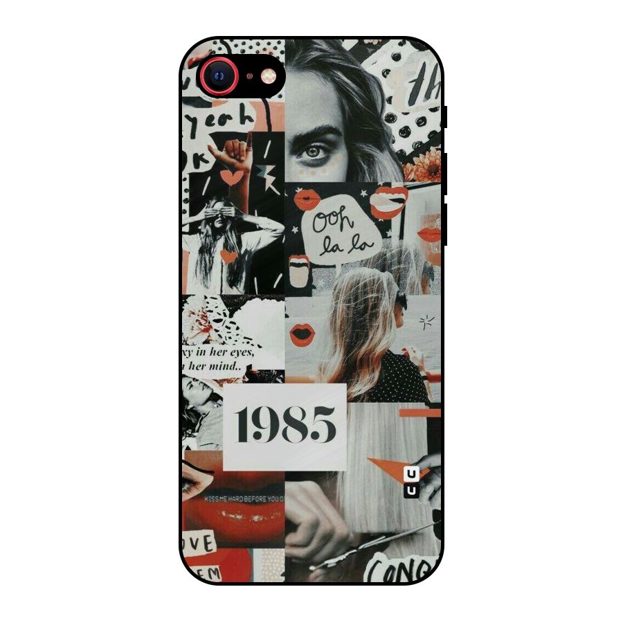 Retro Pattern Metal Back Case for iPhone 7
