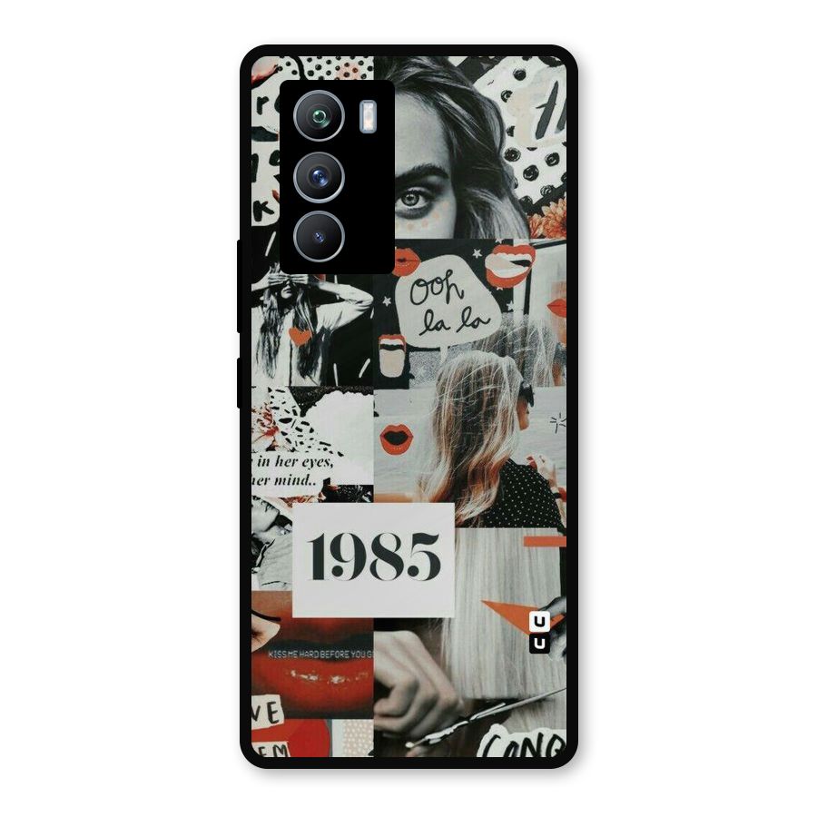 Retro Pattern Metal Back Case for iQOO 9 SE