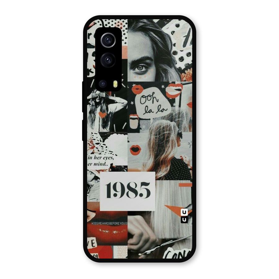 Retro Pattern Metal Back Case for iQOO Z3