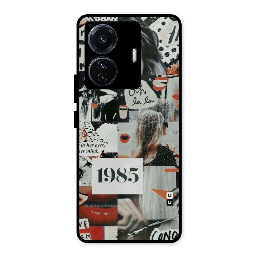 Retro Pattern Metal Back Case for iQOO Z6