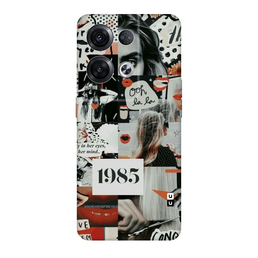 Retro Pattern Original Polycarbonate Back Case for Oppo Reno8 Pro 5G