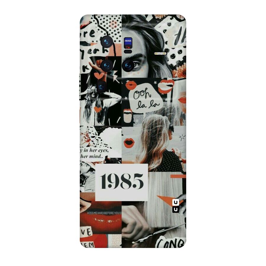 Retro Pattern Original Polycarbonate Back Case for Vivo X80