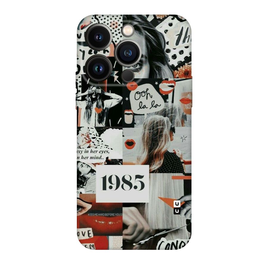 Retro Pattern Original Polycarbonate Back Case for iPhone 14 Pro