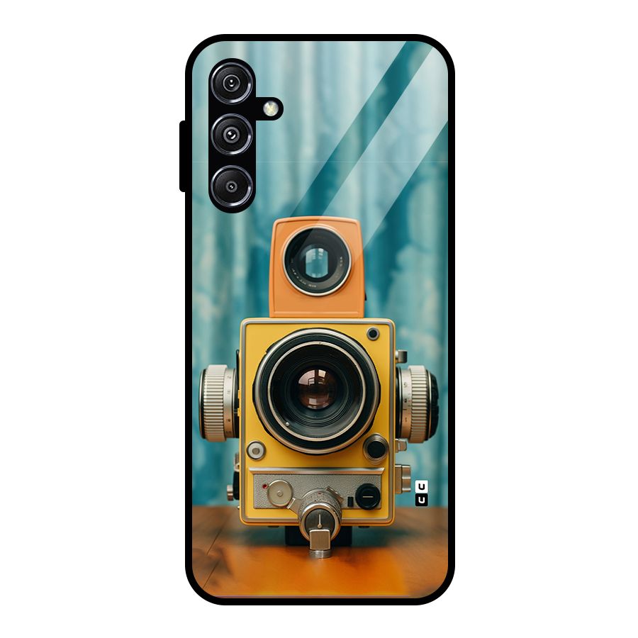 Retro Projector Glass Back Case for Galaxy M34 5G