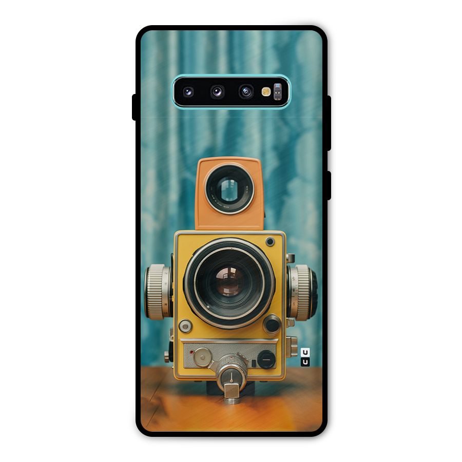 Retro Projector Metal Back Case for Galaxy S10 Plus