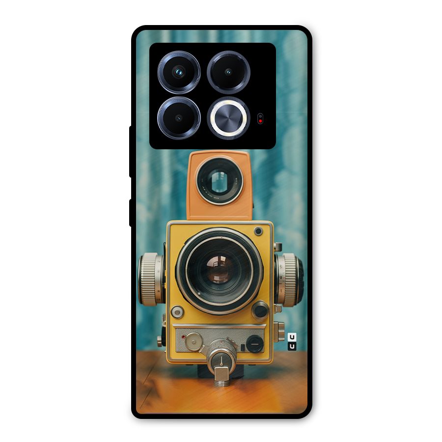 Retro Projector Metal Back Case for Infinix Note 40 5G
