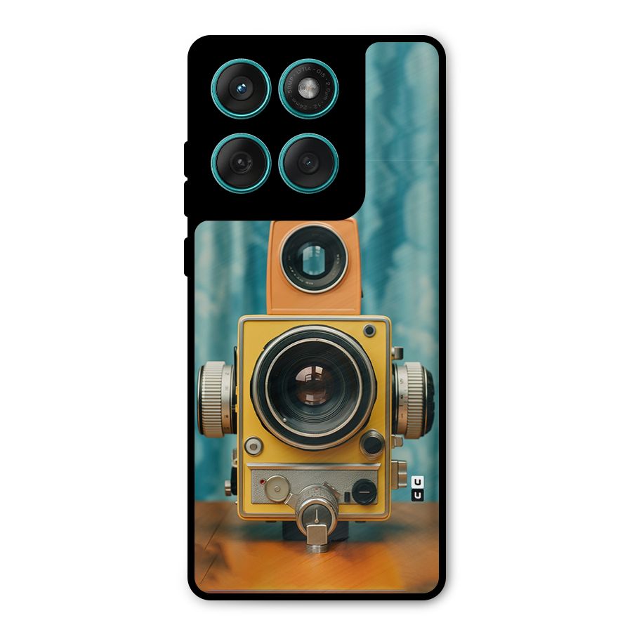 Retro Projector Metal Back Case for Motorola Edge 60