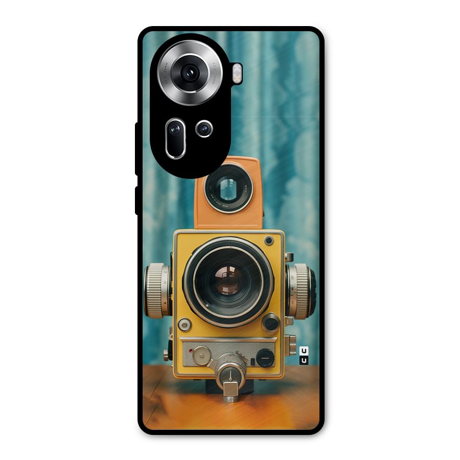 Retro Projector Metal Back Case for Oppo Reno11 5G