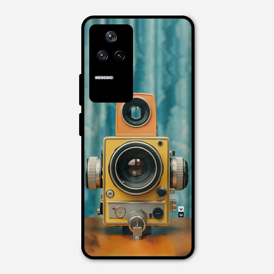 Retro Projector Metal Back Case for Poco F4 5G