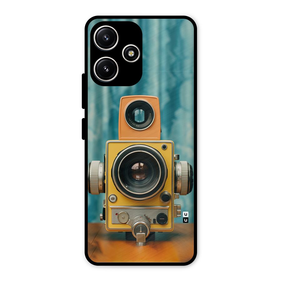 Retro Projector Metal Back Case for Redmi 12 5G