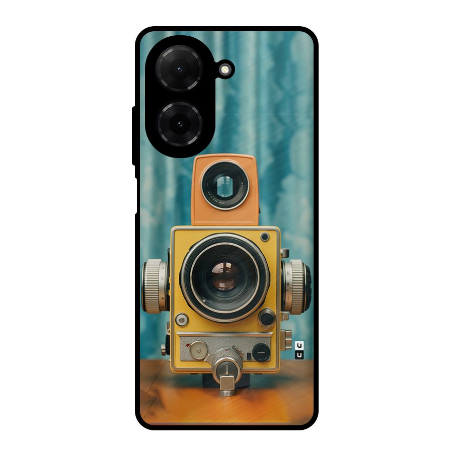 Retro Projector Metal Back Case for Redmi A5 4G