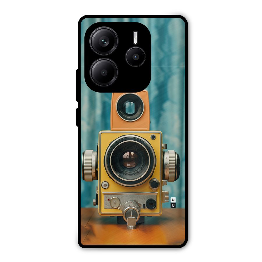 Retro Projector Metal Back Case for Redmi Note 14 5G