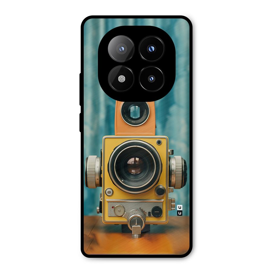 Retro Projector Metal Back Case for Redmi Note 14 Pro Plus 5G