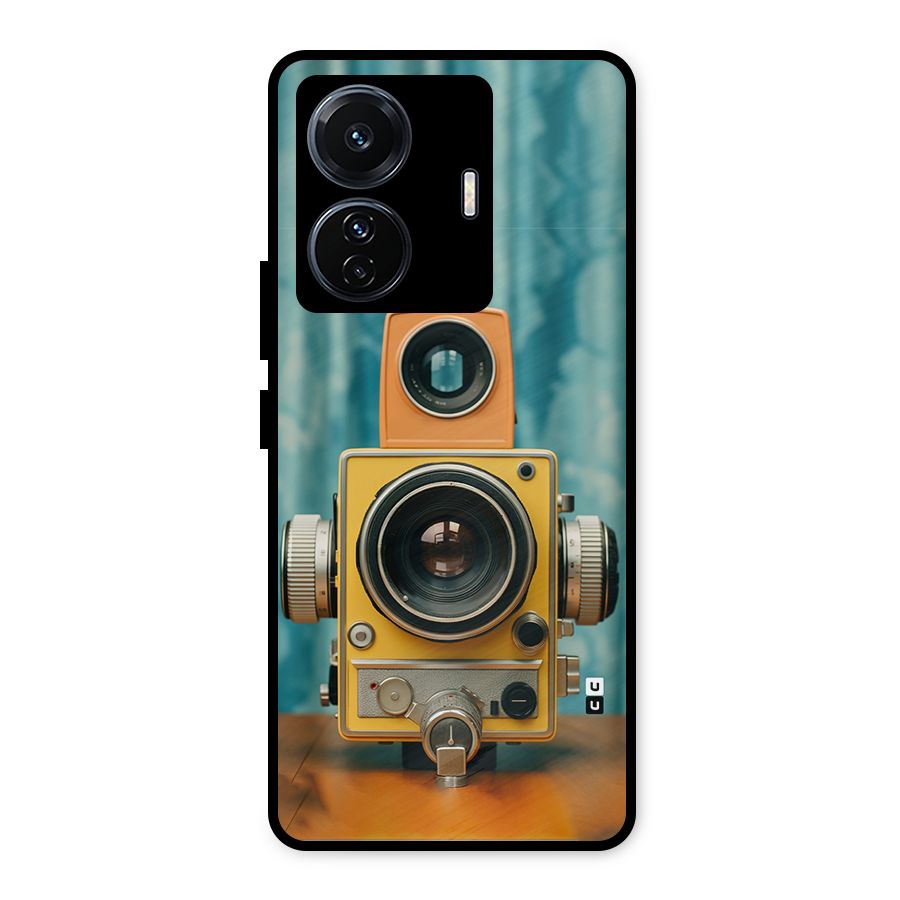 Retro Projector Metal Back Case for Vivo T1 Pro