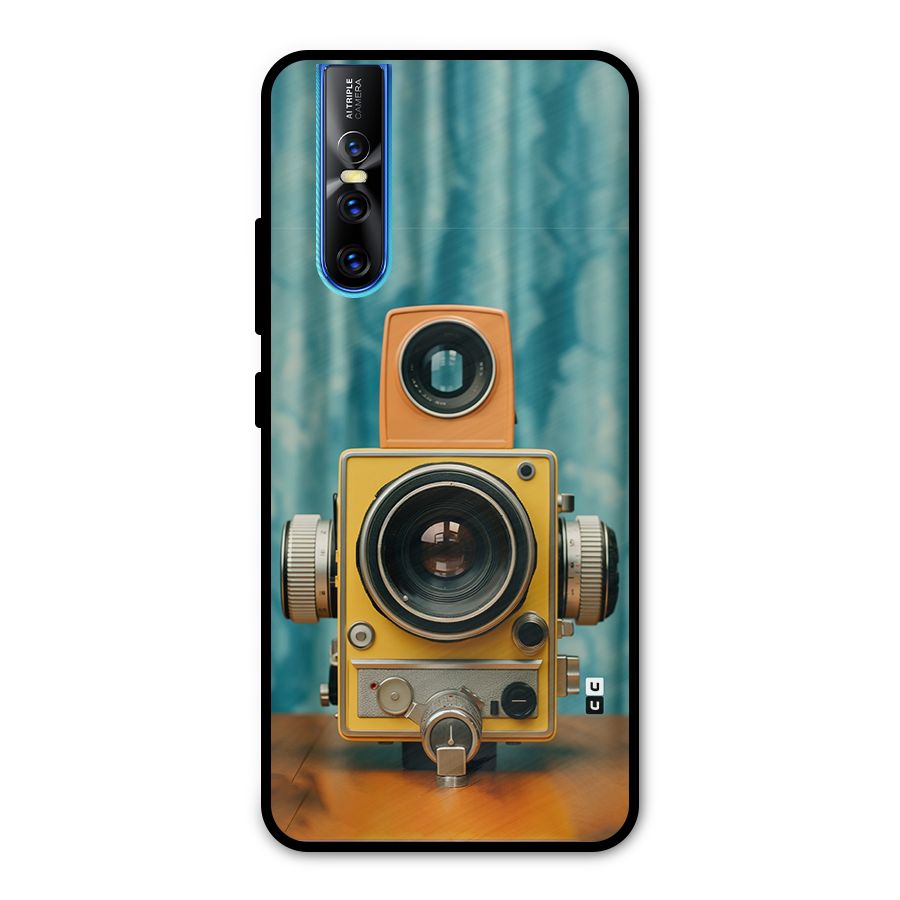 Retro Projector Metal Back Case for Vivo V15 Pro