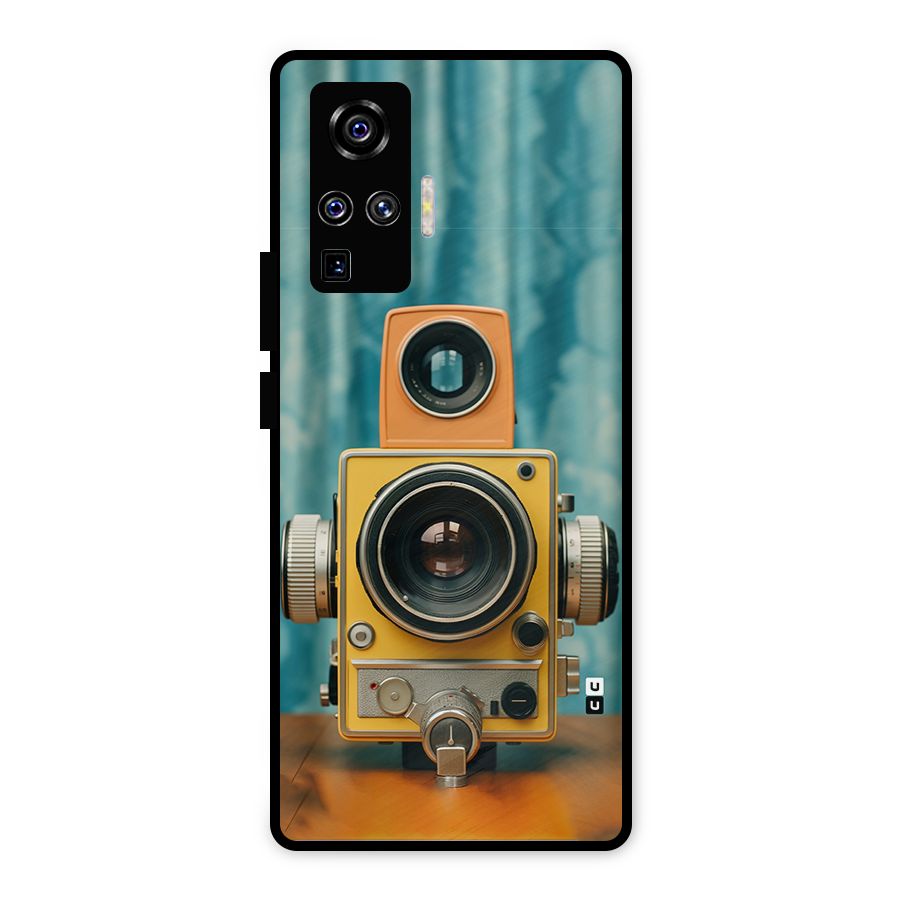 Retro Projector Metal Back Case for Vivo X50 Pro