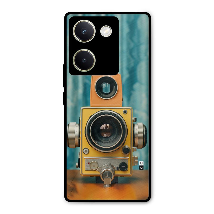 Retro Projector Metal Back Case for Vivo Y200 Pro