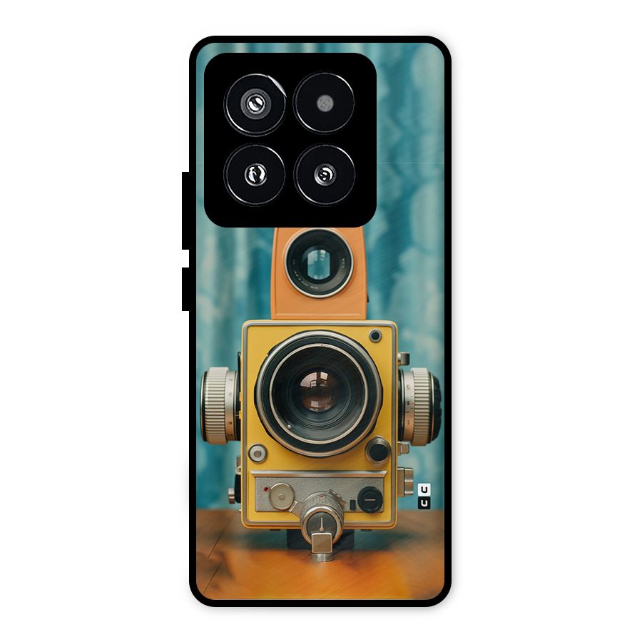 Retro Projector Metal Back Case for Xiaomi 14 Pro