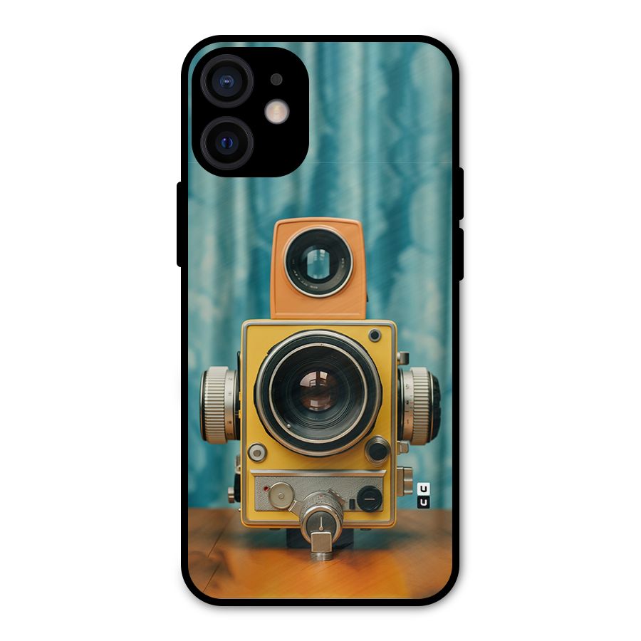 Retro Projector Metal Back Case for iPhone 12 Mini