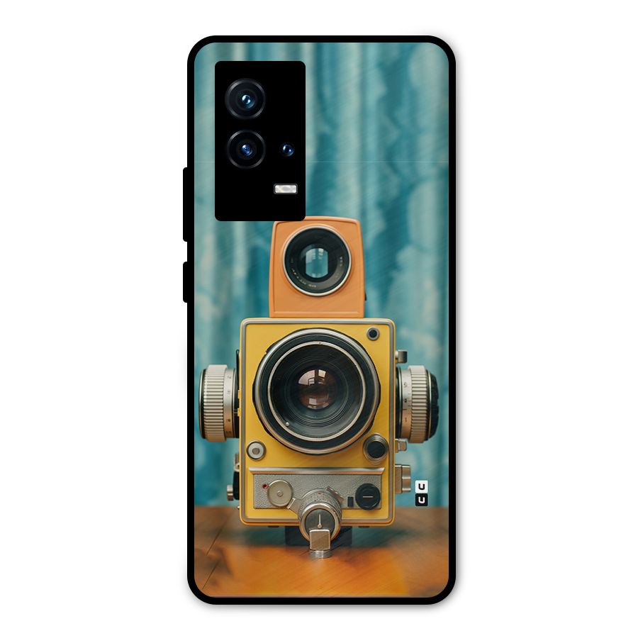 Retro Projector Metal Back Case for iQOO 9 5G