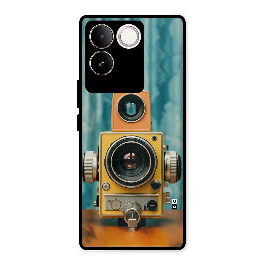 Retro Projector Metal Back Case for iQOO Z7 Pro