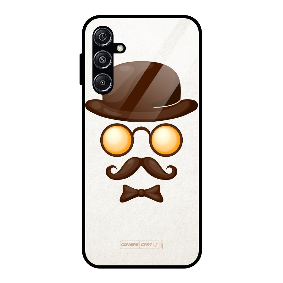 Retro Style Glass Back Case for Galaxy M34 5G