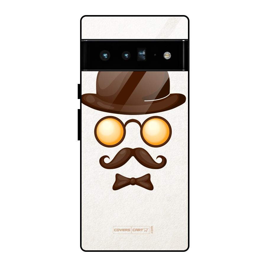 Retro Style Glass Back Case for Google Pixel 6 Pro