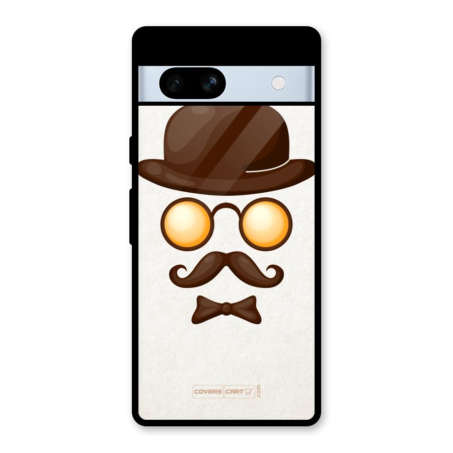 Retro Style Glass Back Case for Google Pixel 7a