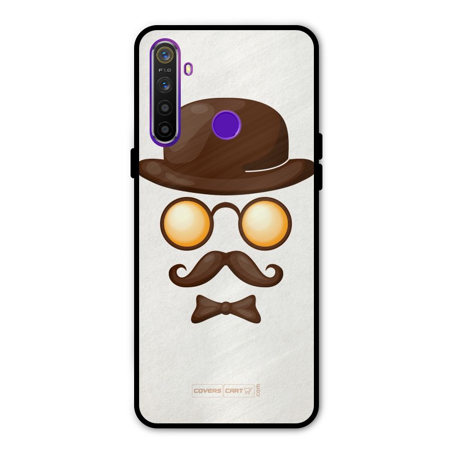 Retro Style Glass Back Case for Realme 5s