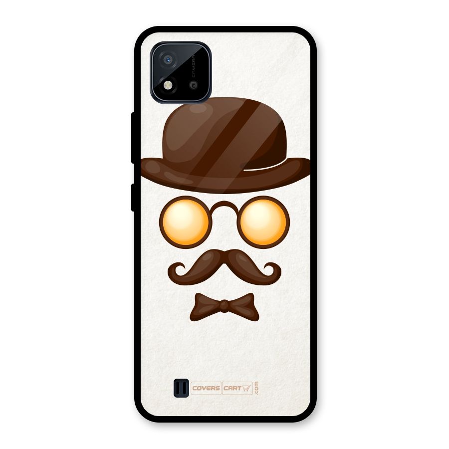 Retro Style Glass Back Case for Realme C11 2021