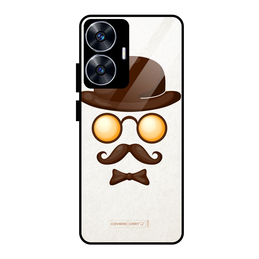 Retro Style Glass Back Case for Realme Narzo N55