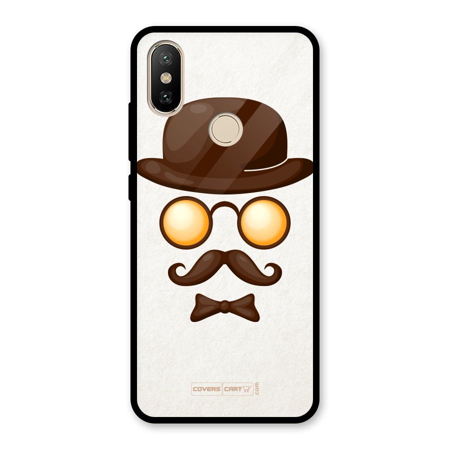 Retro Style Glass Back Case for Redmi A2