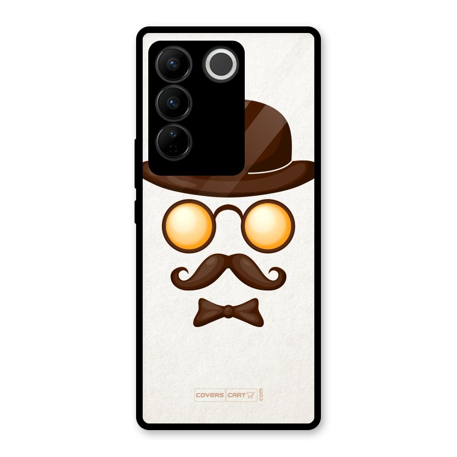 Retro Style Glass Back Case for Vivo V27