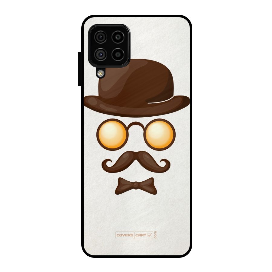 Retro Style Metal Back Case for Galaxy A22 4G