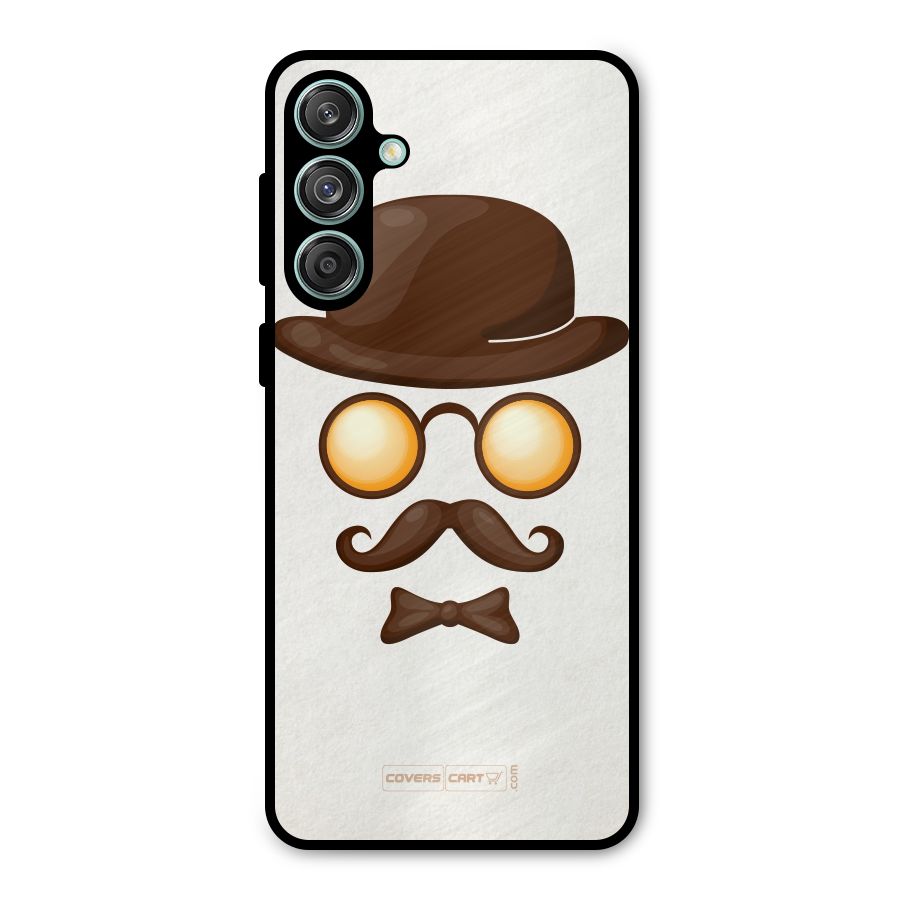 Retro Style Metal Back Case for Galaxy M55 5G