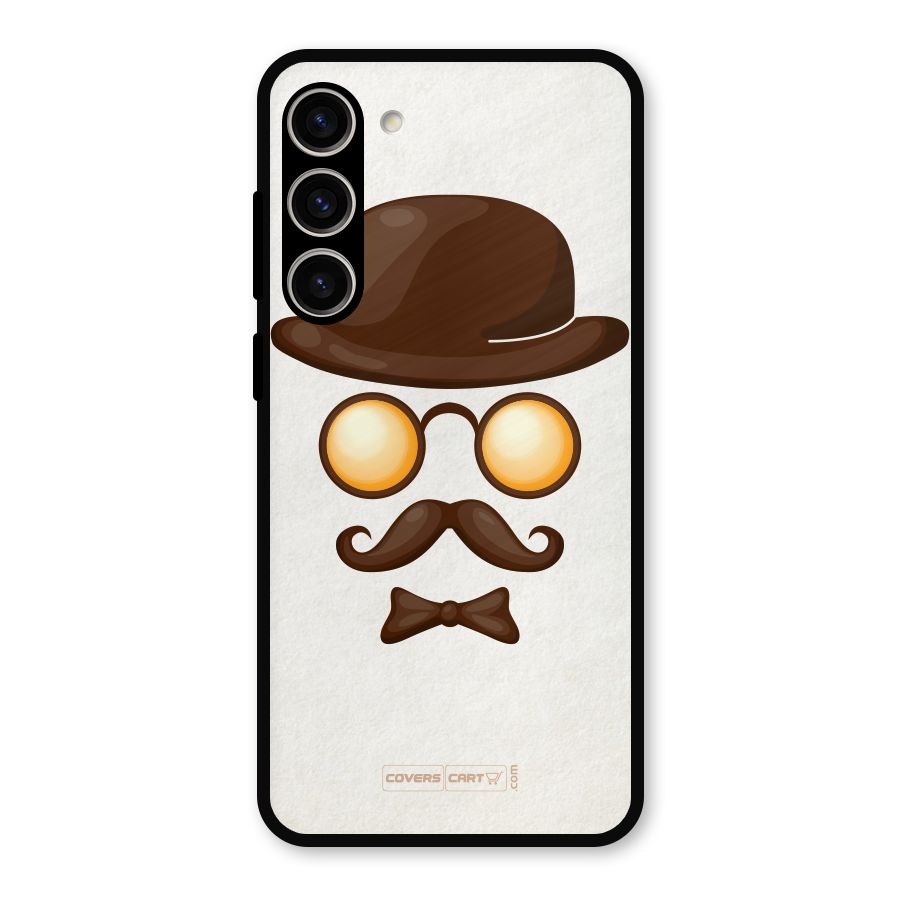 Retro Style Metal Back Case for Galaxy S23 Plus