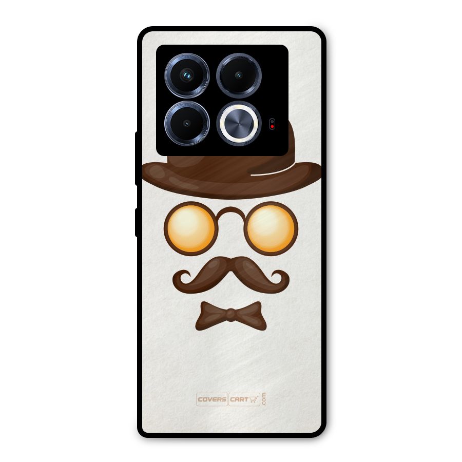 Retro Style Metal Back Case for Infinix Note 40 5G
