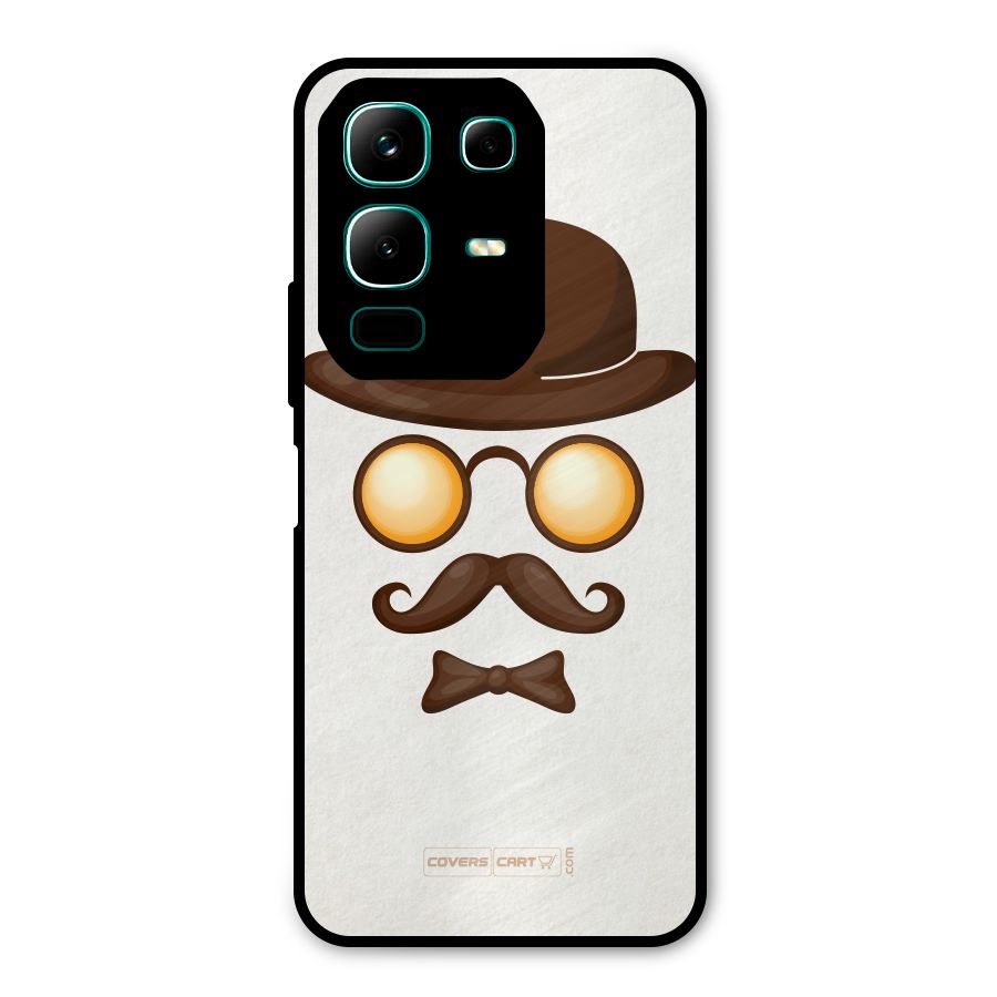 Retro Style Metal Back Case for Infinix Note 50x