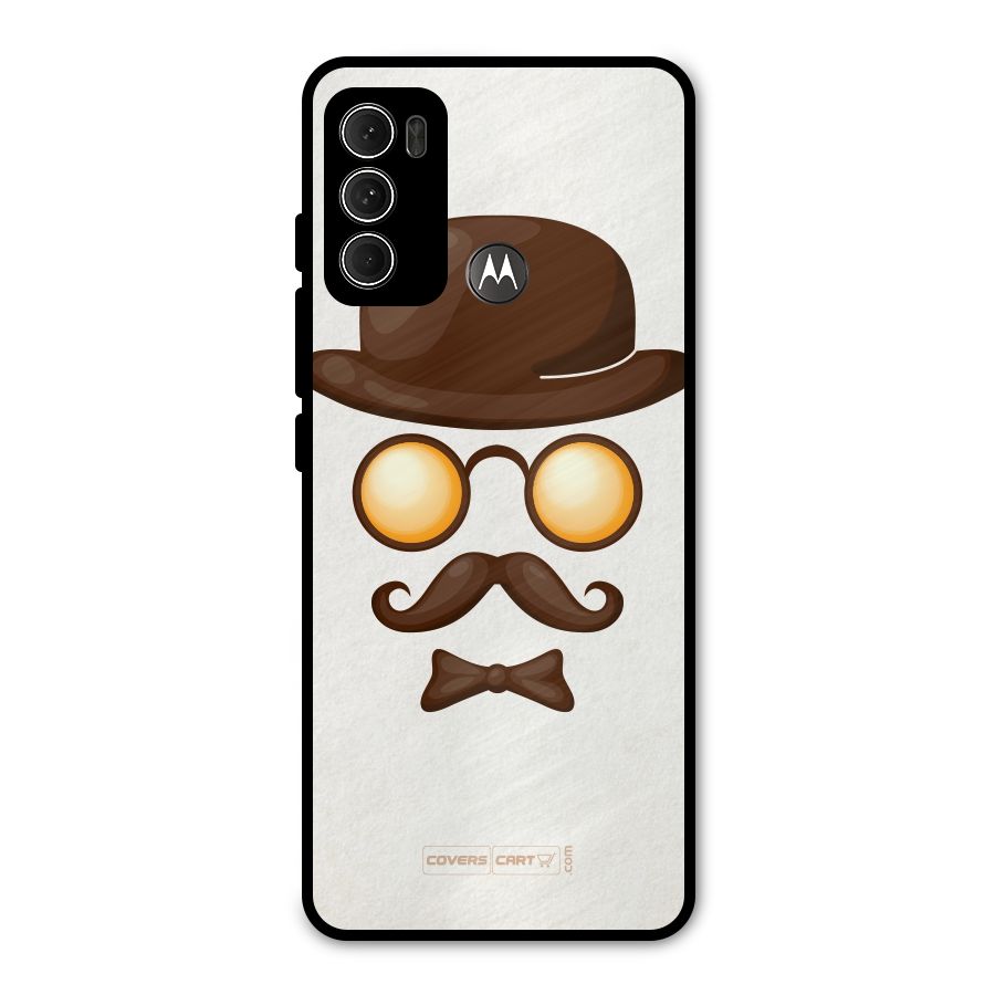 Retro Style Metal Back Case for Moto G60