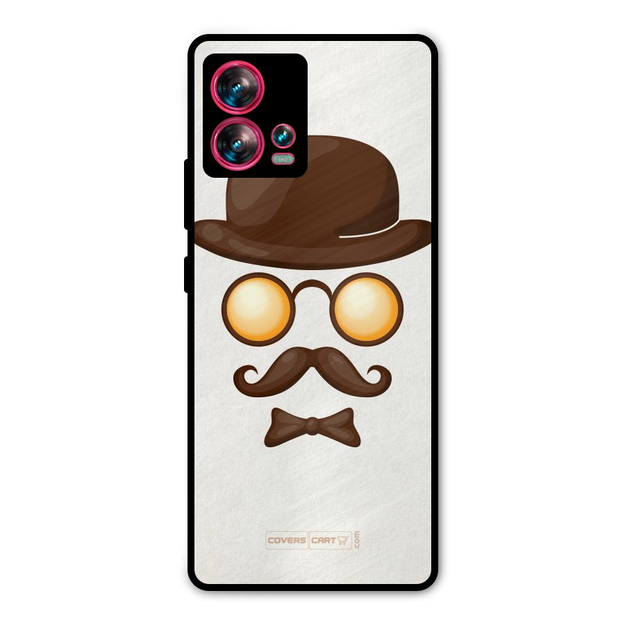 Retro Style Metal Back Case for Motorola Edge 30 Fusion