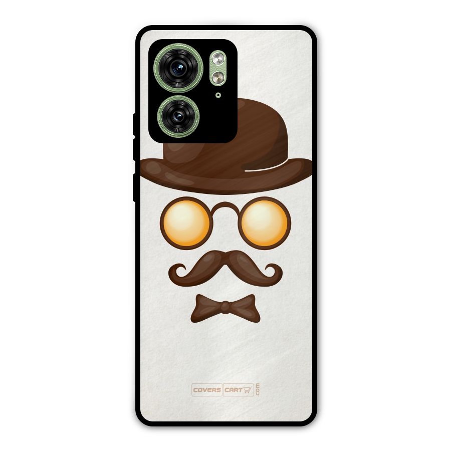 Retro Style Metal Back Case for Motorola Edge 40 5G
