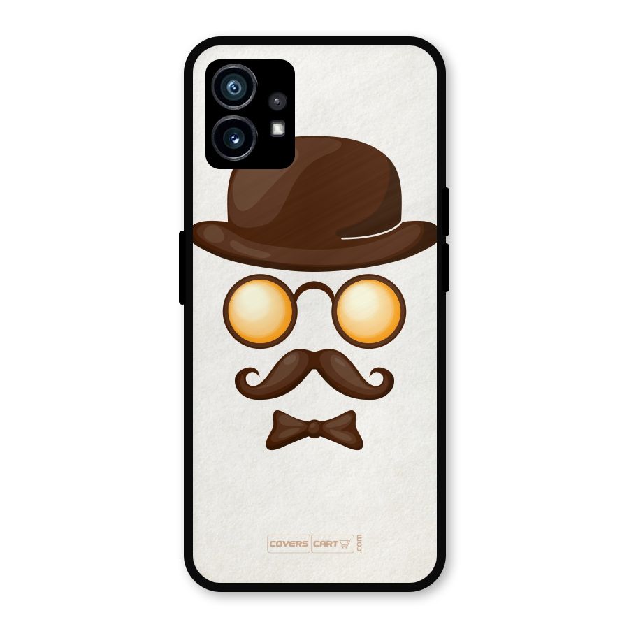 Retro Style Metal Back Case for Nothing Phone 1
