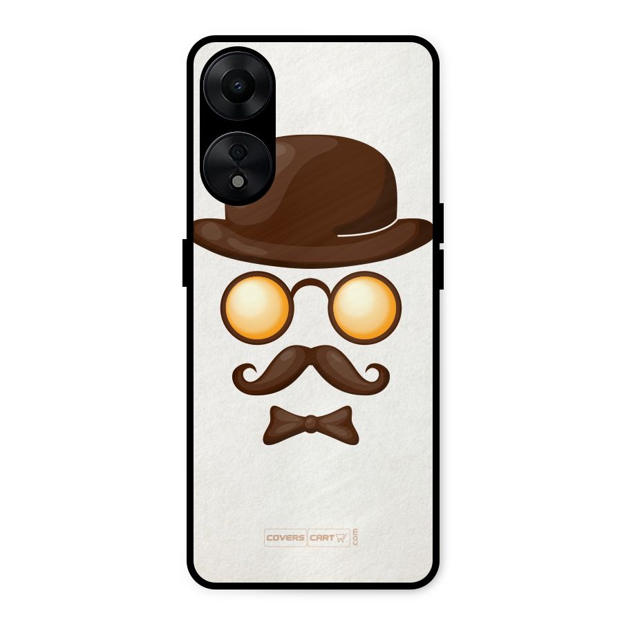 Retro Style Metal Back Case for Oppo A78 5G