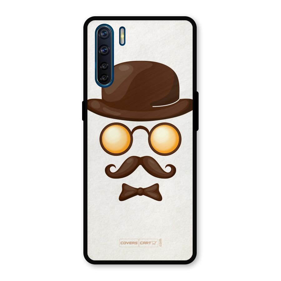 Retro Style Metal Back Case for Oppo F15