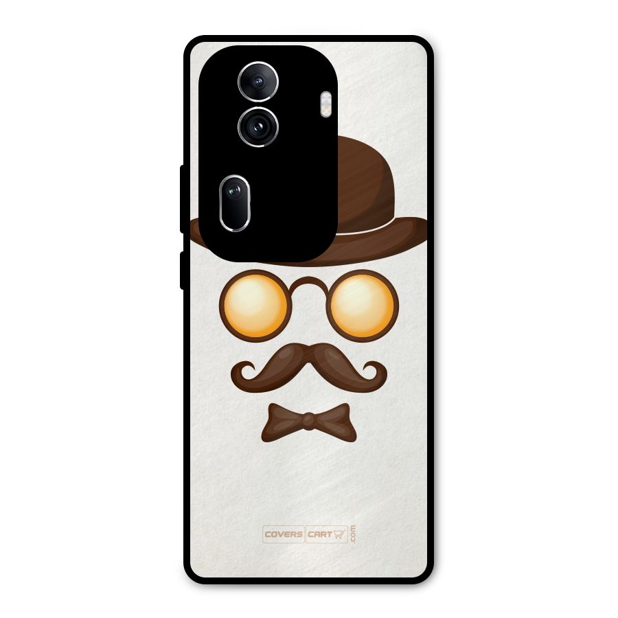 Retro Style Metal Back Case for Oppo Reno11 Pro 5G