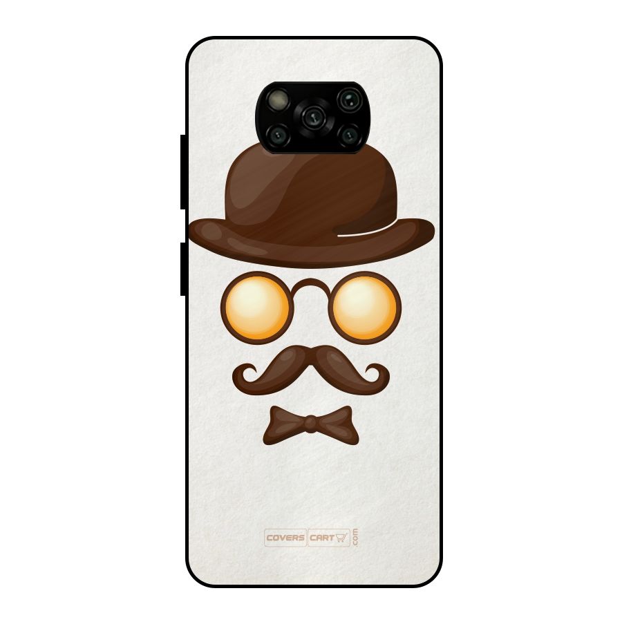 Retro Style Metal Back Case for Poco X3