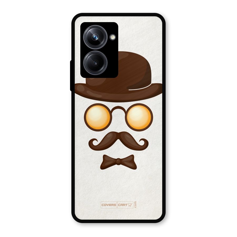 Retro Style Metal Back Case for Realme 10 Pro