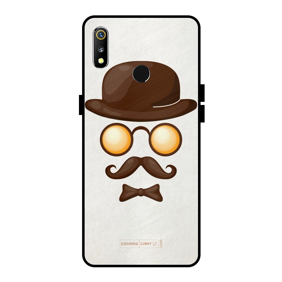 Retro Style Metal Back Case for Realme 3