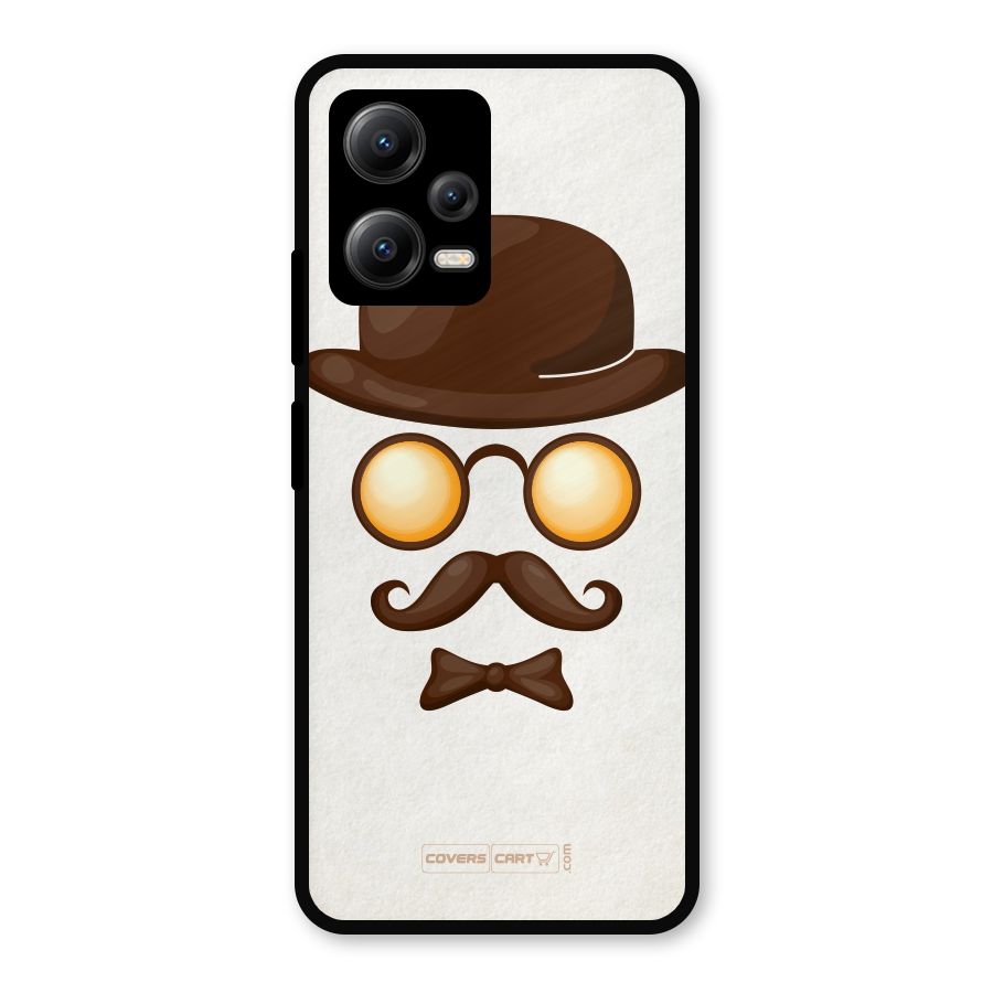 Retro Style Metal Back Case for Redmi Note 12 5G