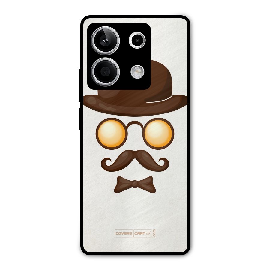 Retro Style Metal Back Case for Redmi Note 13 5G